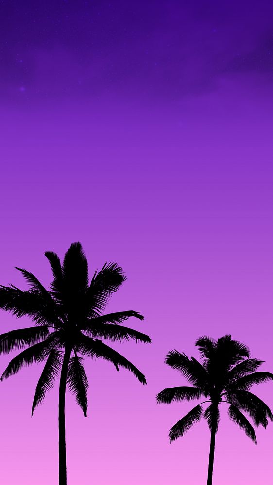 Gradient purple summer iPhone wallpaper