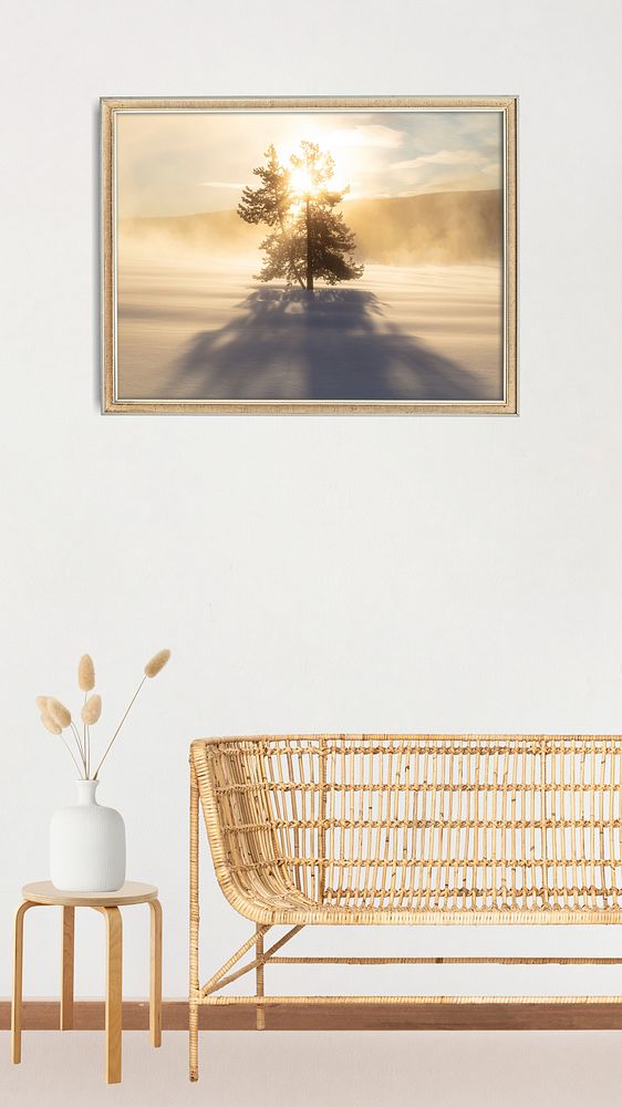 Aesthetic living room iPhone wallpaper