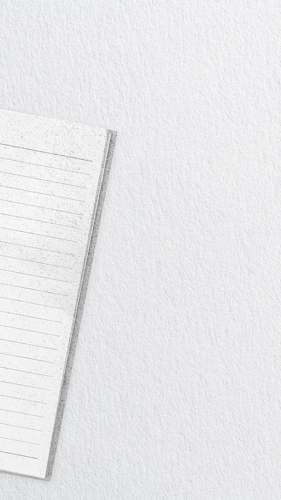 Aesthetic journal iPhone wallpaper, white paper textured background