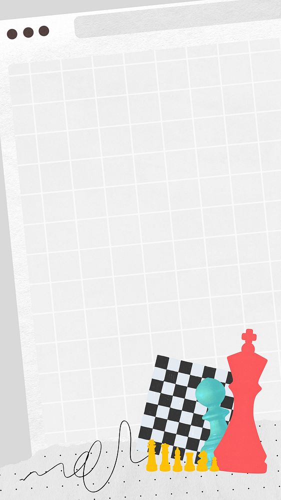 Business strategy chess iPhone wallpaper, cute collage