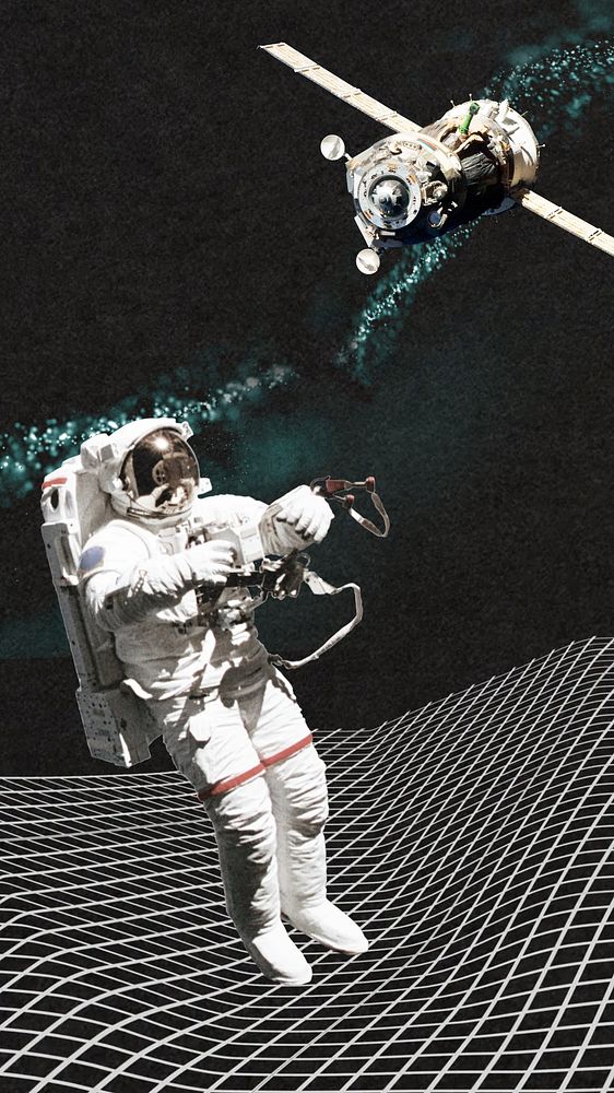 Astronaut futuristic technology mobile wallpaper
