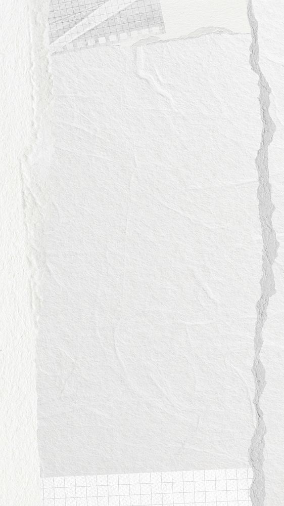 Off-white mobile wallpaper, ripped paper frame design