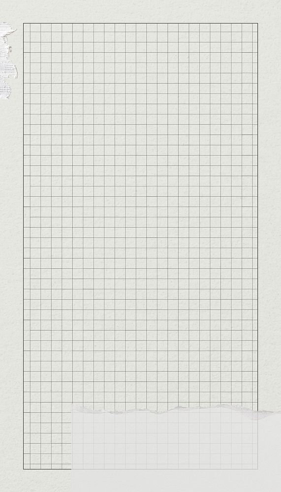 White cutting mat iPhone wallpaper, grid patterned design