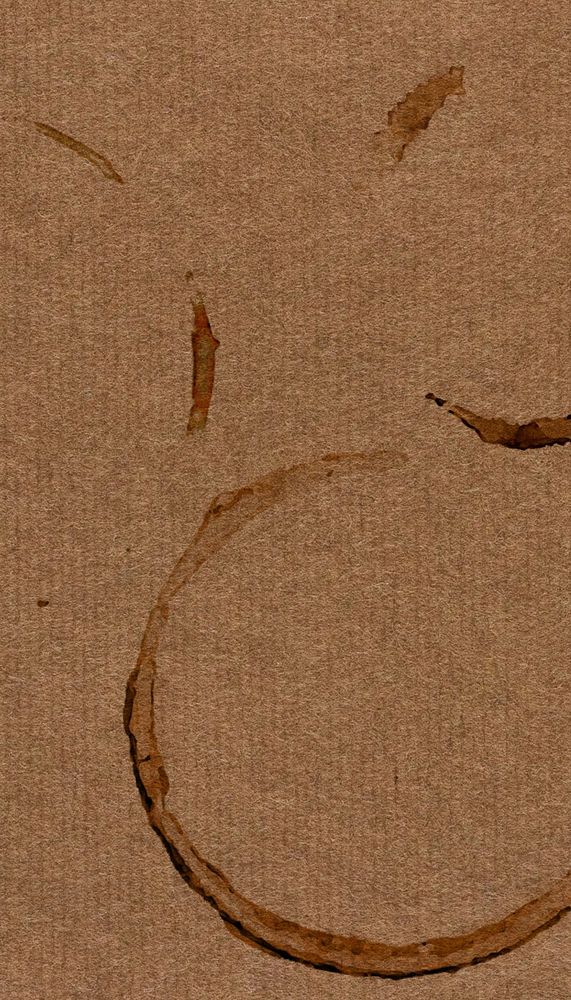 Coffee cup stain iPhone wallpaper, brown design