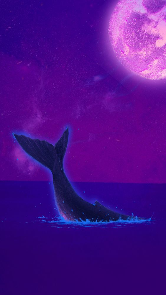 Aesthetic purple ocean iPhone wallpaper background