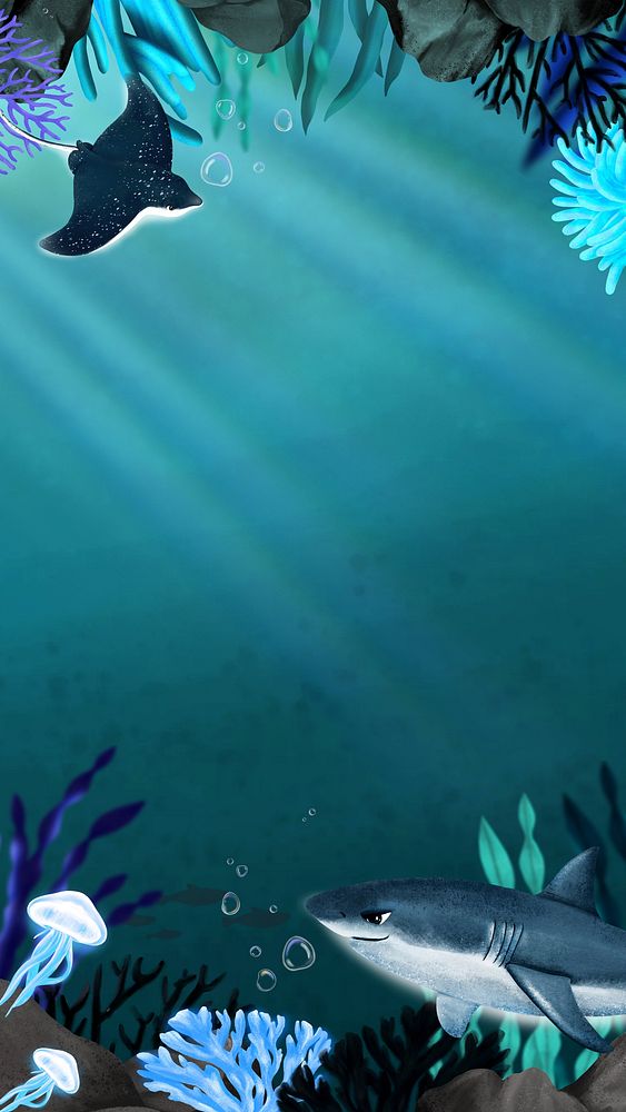 Under the sea iPhone wallpaper background