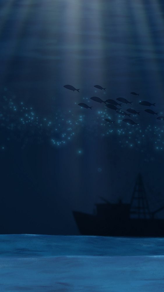 Deep blue ocean iPhone wallpaper background