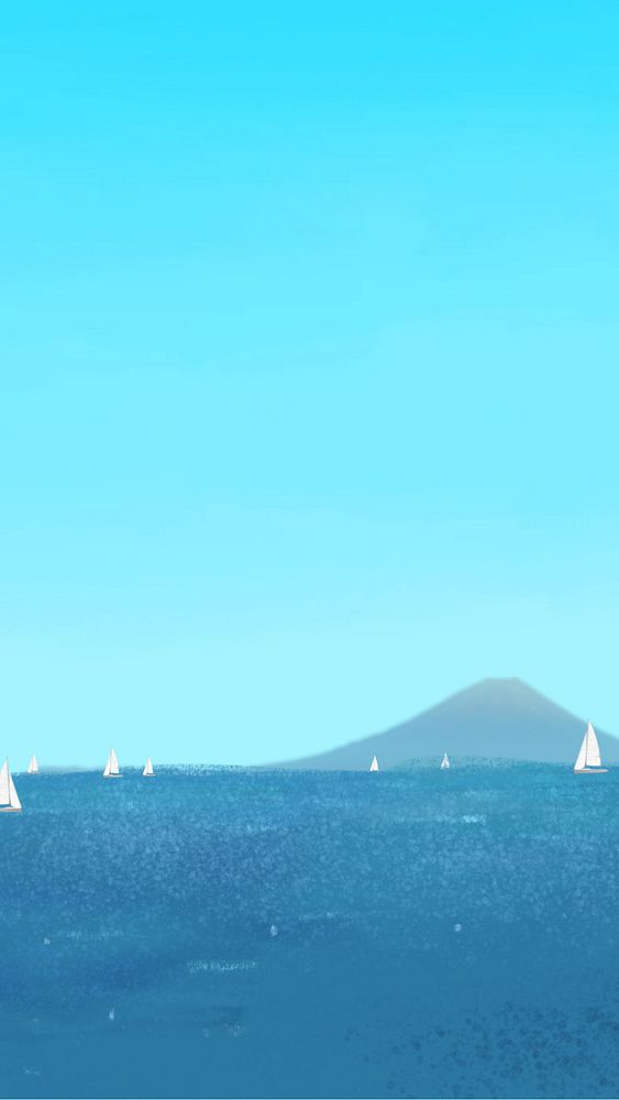 Sailboats at sea iPhone wallpaper background