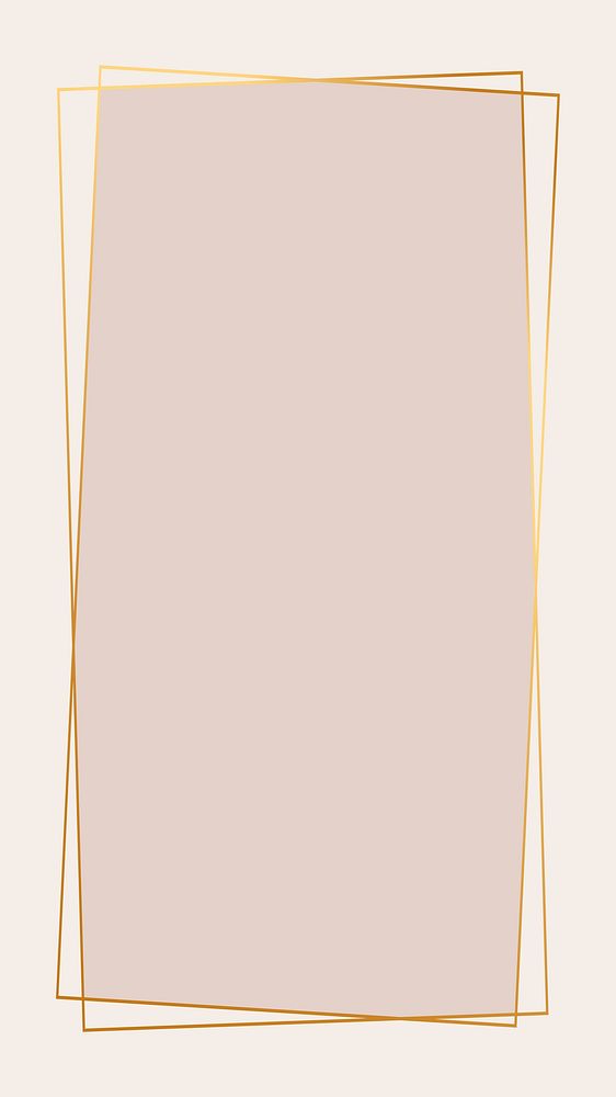 Pink feminine frame phone wallpaper vector