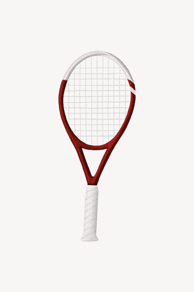 Tennis racket, sport equipment illustration