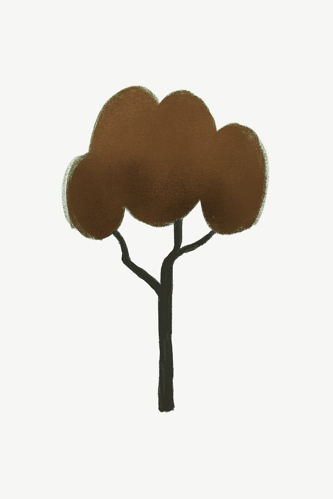 Autumn tree, nature & environment collage element psd