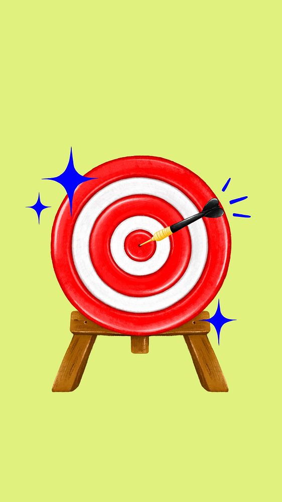 Bullseye target arrow iPhone wallpaper