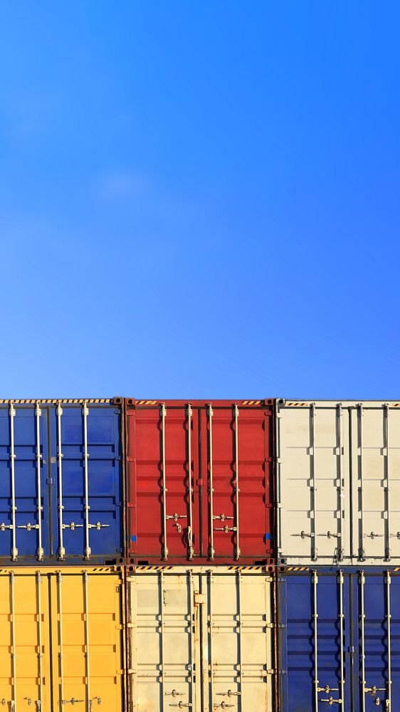 Colorful shipping containers mobile wallpaper