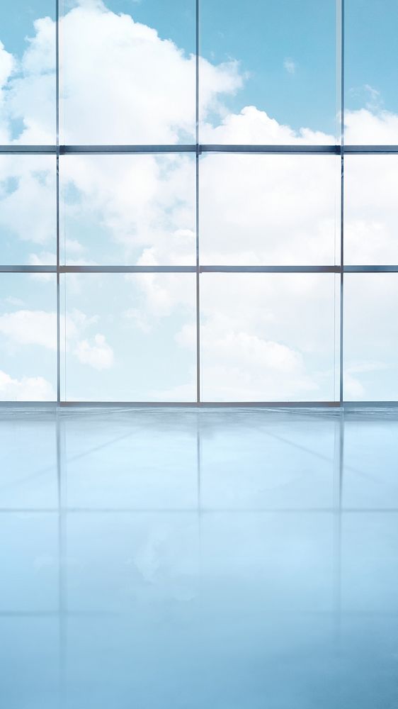 Sky through windows iPhone wallpaper background