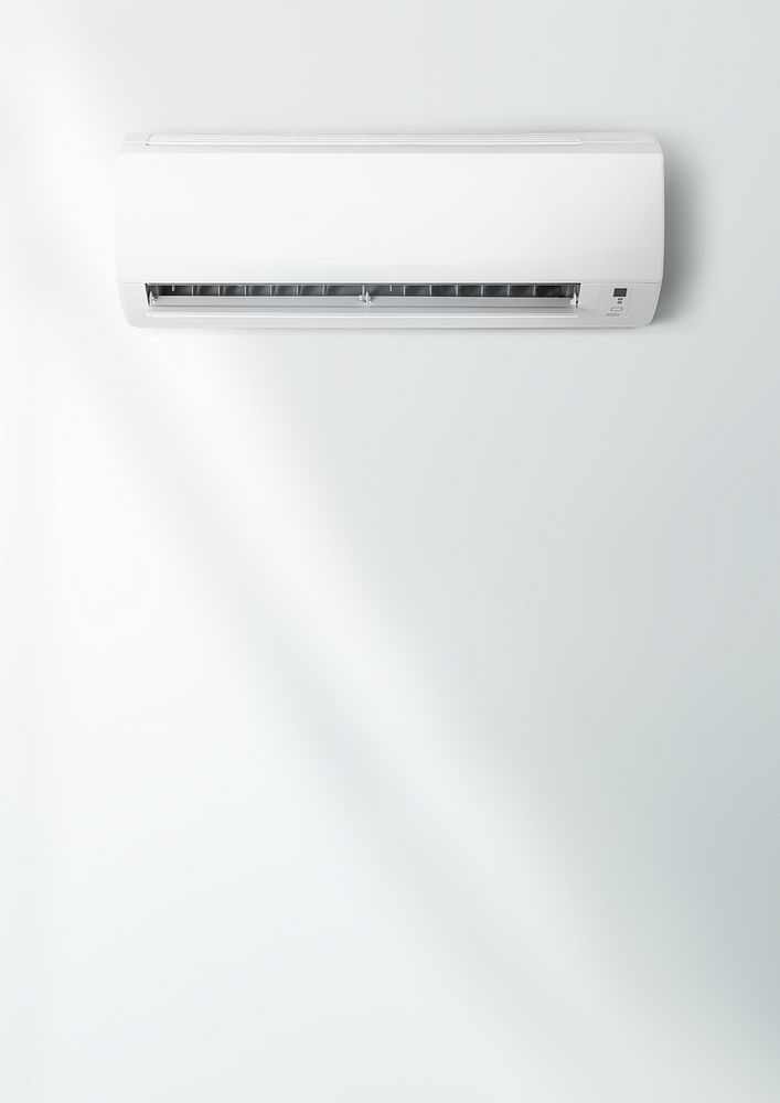 Air conditioner on wall image with copy space