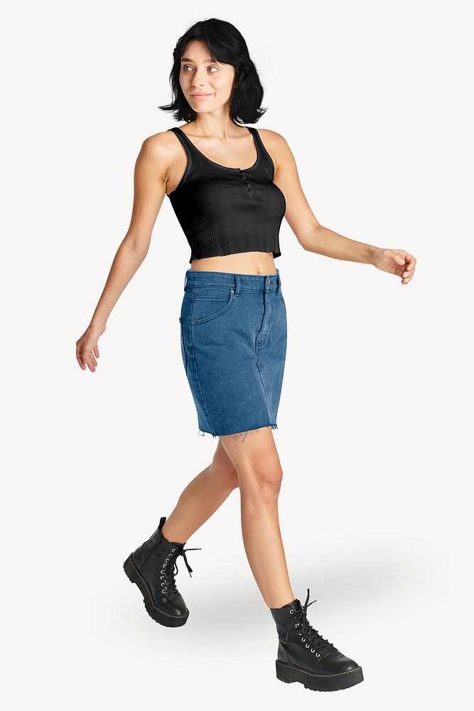 Women's tank top & skirt isolated design