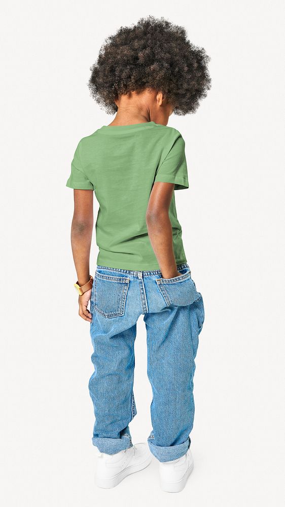 Boy's tee & jeans isolated design