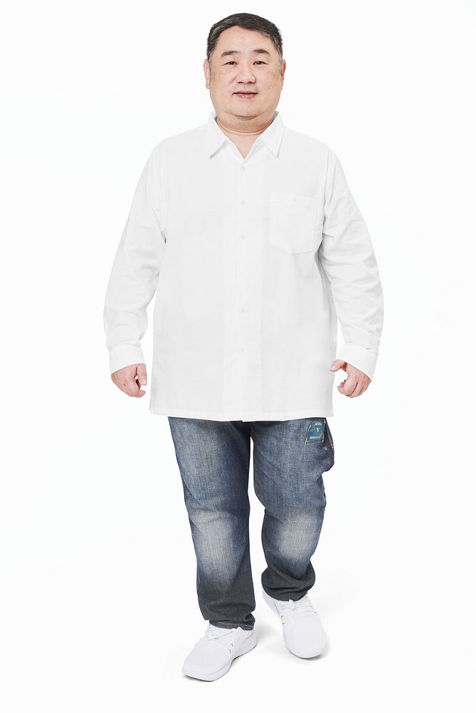 White shirt psd mockup plus size fashion