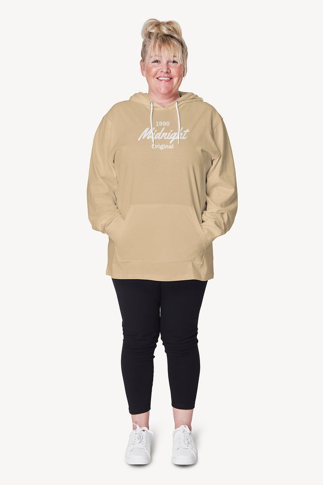 Woman's hoodie mockup psd