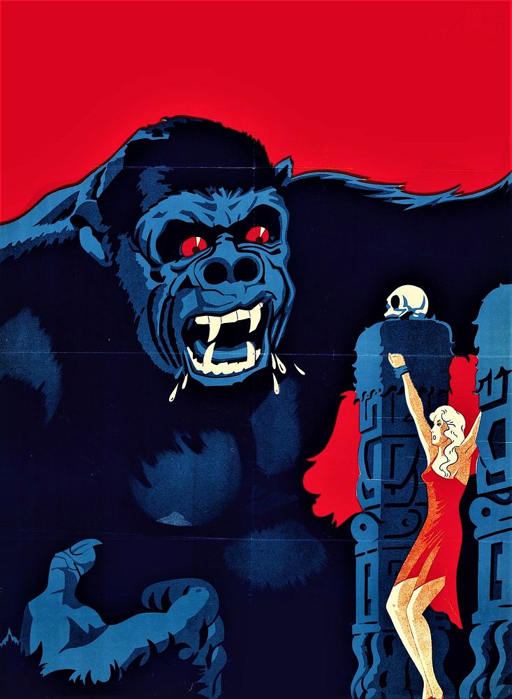 Danish movie poster for King Kong (1933 film)