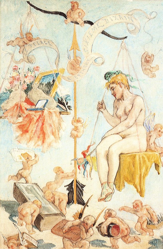 Sixième dizain - Le pesage à Cythère by Félicien Rops