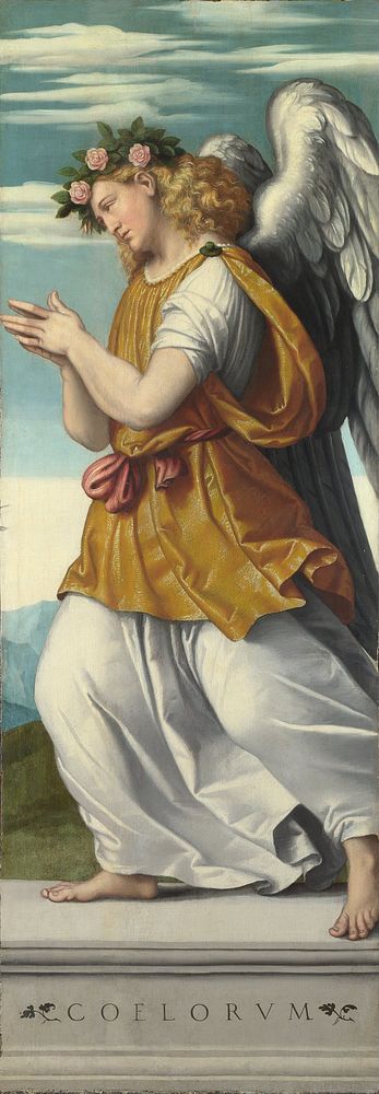 Moretto da Brescia - An Adoring Angel by Moretto da Brescia.