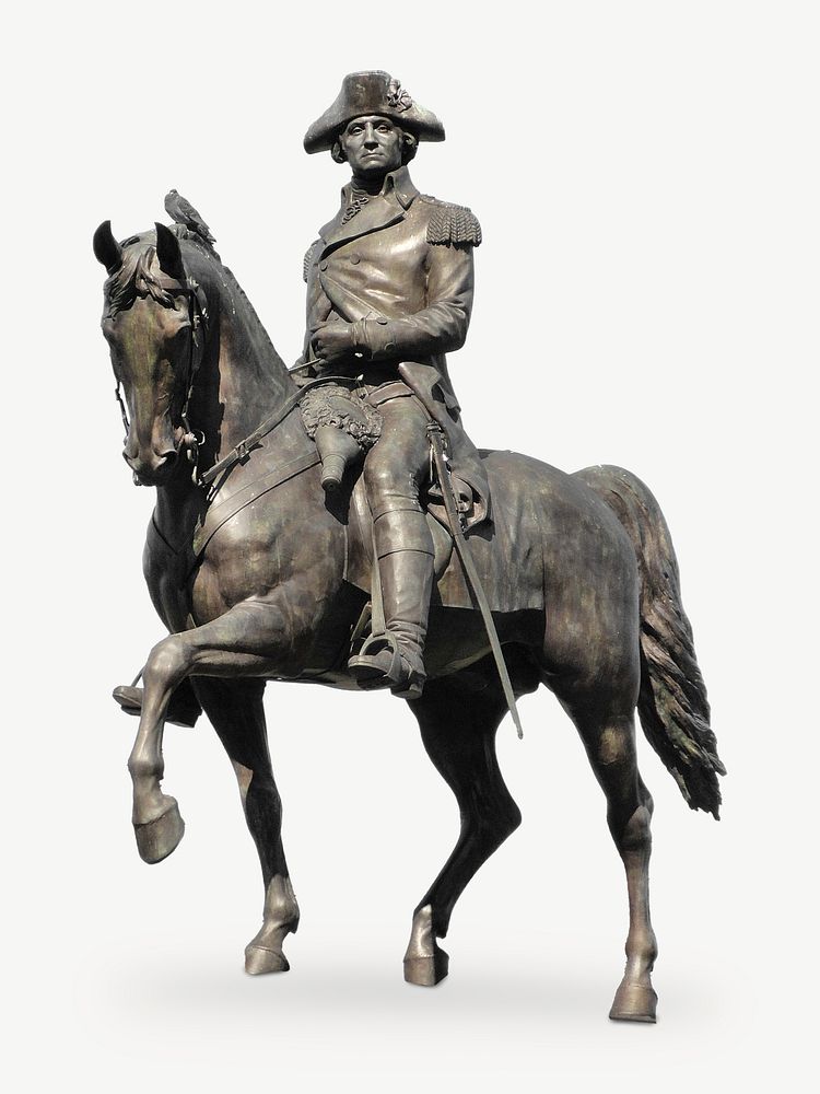 George Washington statue isolated graphic psd