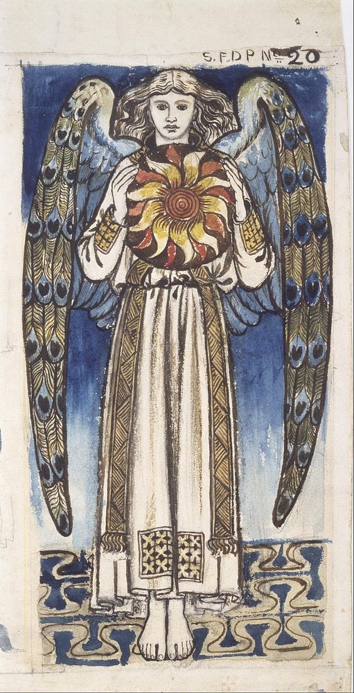 William Morris - Day- Angel Holding a Sun 