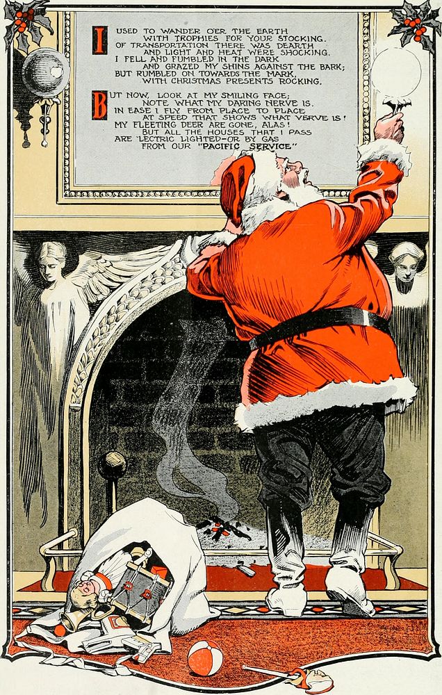 Santa Claus turns on the electric light, Dec 1912Identifier: pacificgaselectr41913paci (find matches)Title: Pacific Gas and…