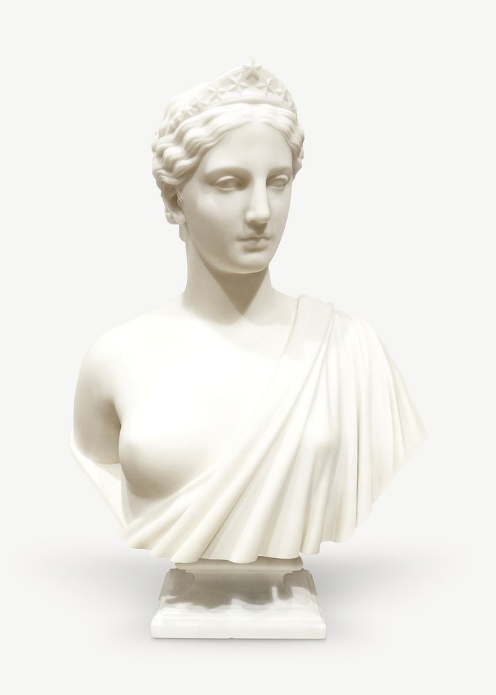 Marble statue isolated graphic psd