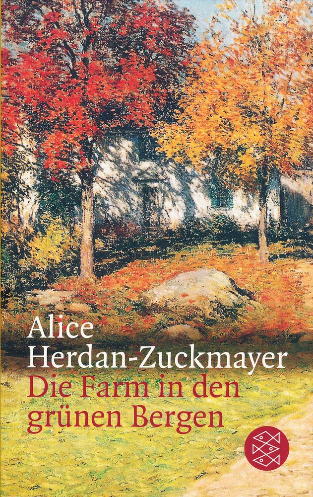 Das Fischer Taschenbuch Die Farm in den grünen Bergen. Das Cover zeigt einen Ausschnitt des Gemäldes October von Willard…
