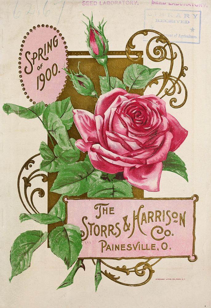 Storrs & Harrison Co. Spring 1900 Catalog; front cover