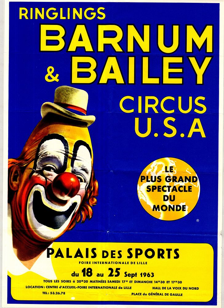 Posters of circuses from Europe and North America from the Dr Richard 'Dickie' Hunter Papers (Ref: D4577/6/1)