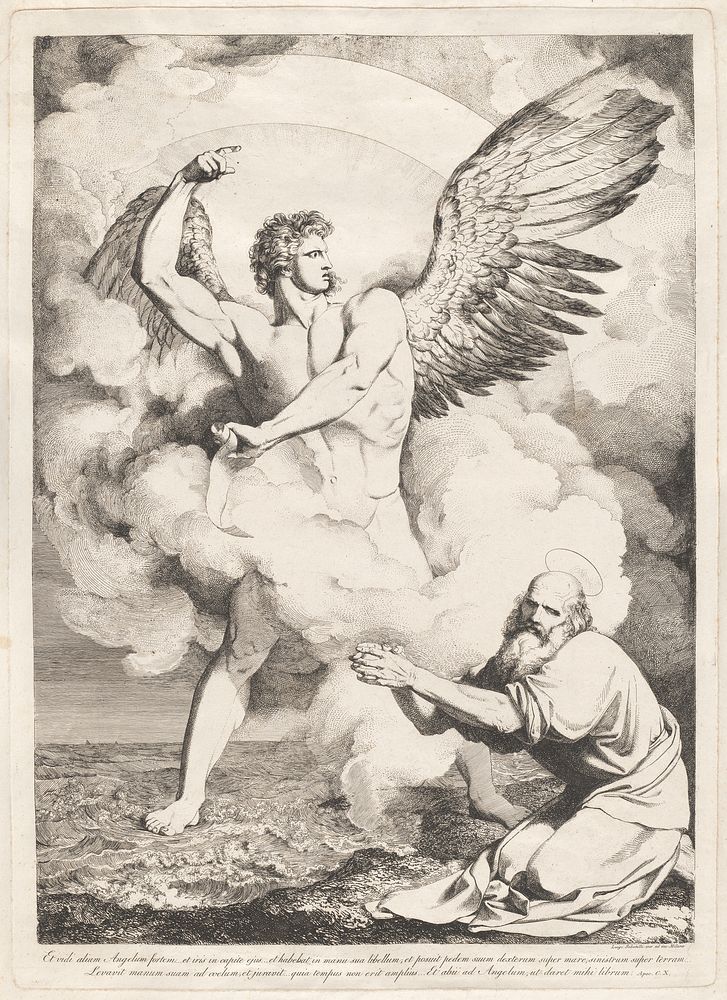 Luigi Sabatelli I, Et vidi alium angelum fortem... (The Angel of the Apocalypse Appearing to Saint John), 1809-1810, NGA…