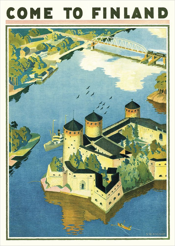 Väinö Blomstedt - Olavinlinna Poster