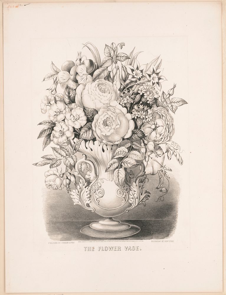 The flower vase (1870) by Currier & Ives