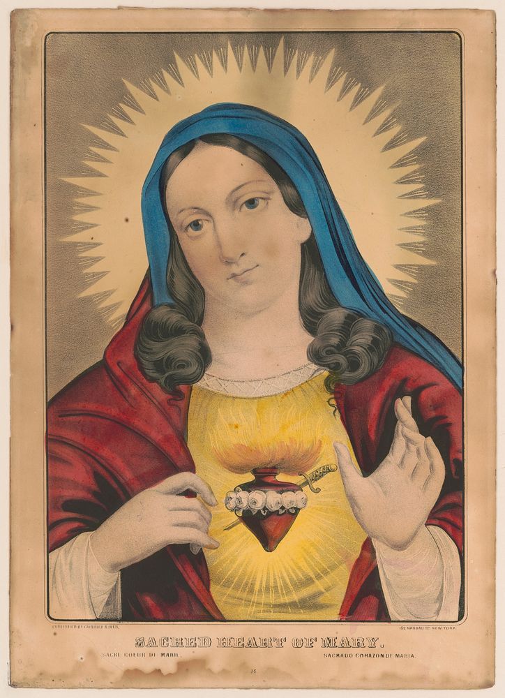 Sacred heart of Mary: sacre coeur de Marie  sacrado corazon de Maria between 1856 and 1907 by Currier & Ives