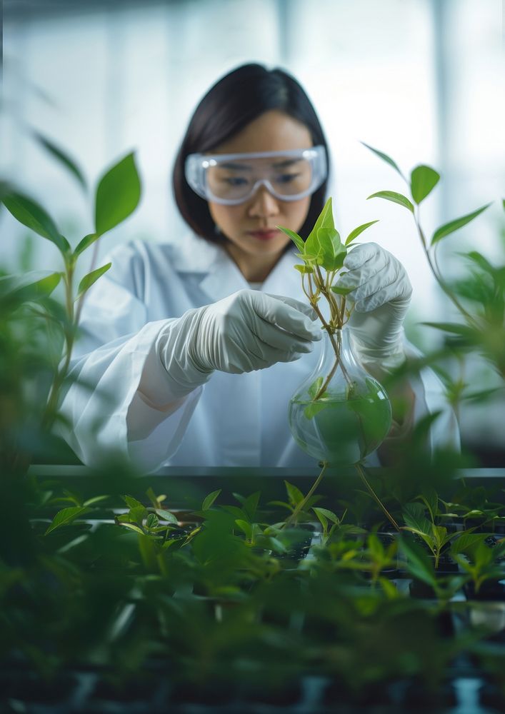 close up photo of modern crop science. AI generated Image by rawpixel. 