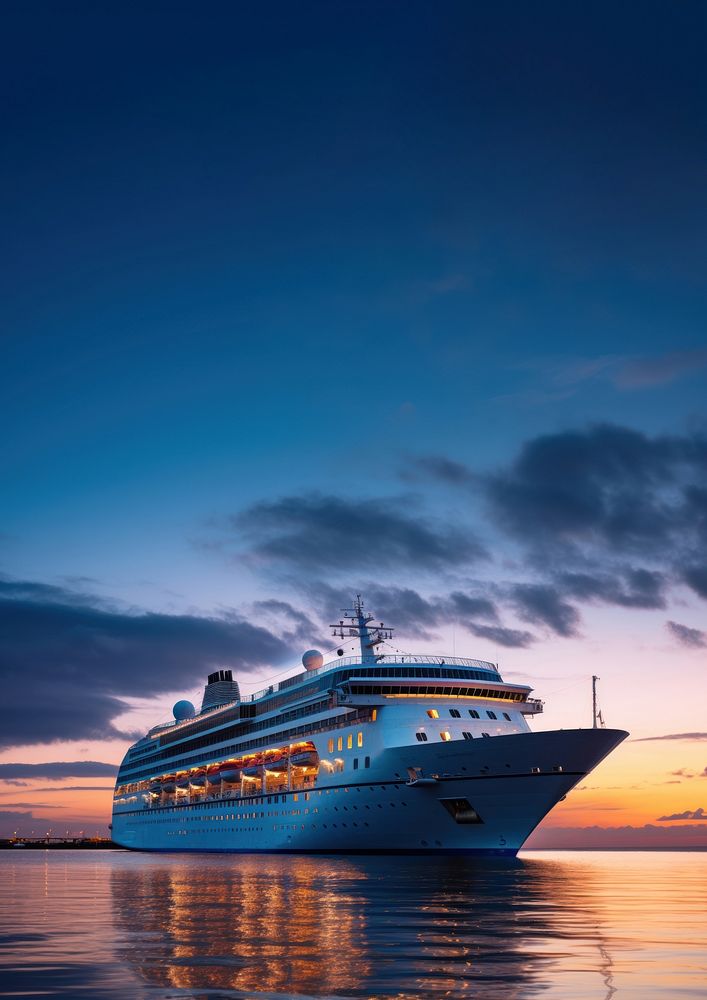 a photo of cruise ship. AI generated Image by rawpixel. 