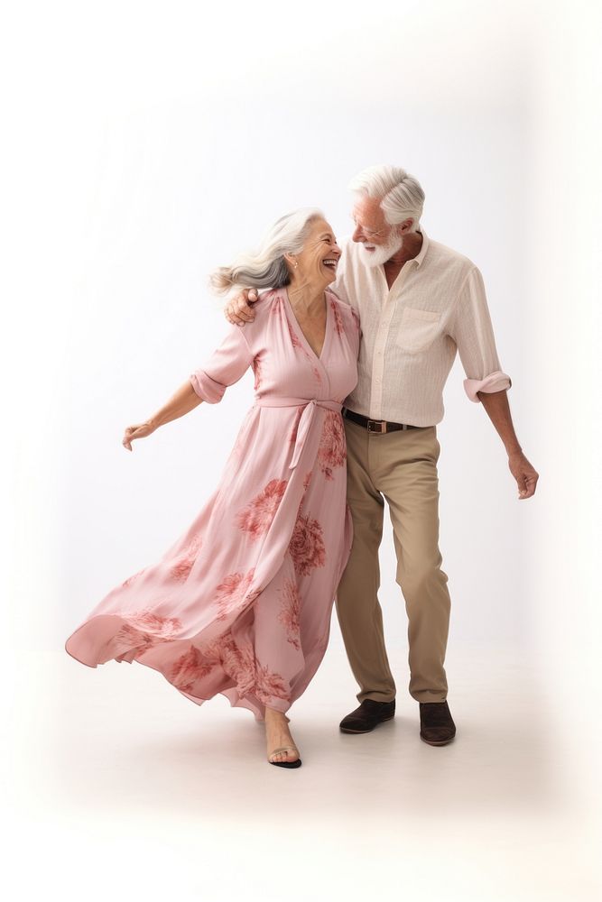 Dancing senior portrait smiling adult. AI generated Image by rawpixel.