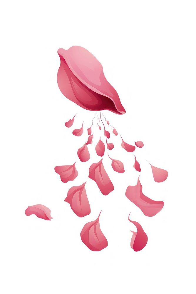 Rose petal splattered freshness flamingo. AI generated Image by rawpixel.