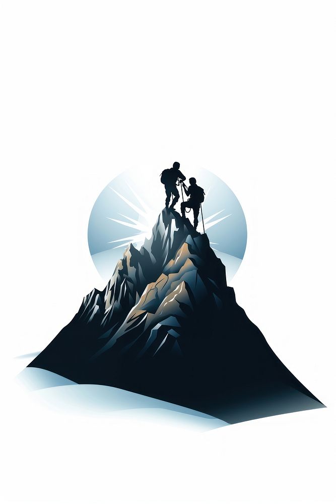 Teamwork mountain outdoors nature. AI generated Image by rawpixel.