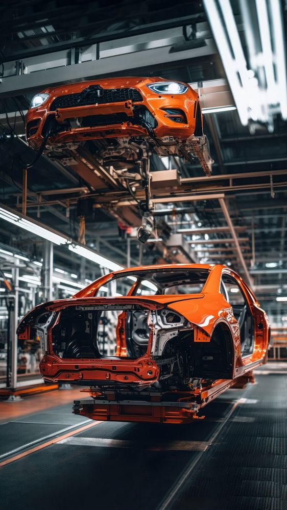 photo of a car manufacturing. 