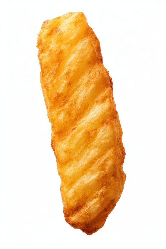 Potato fry bread food white background. AI generated Image by rawpixel.