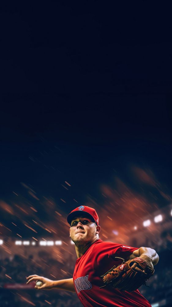 Baseball player sports. AI generated Image by rawpixel.