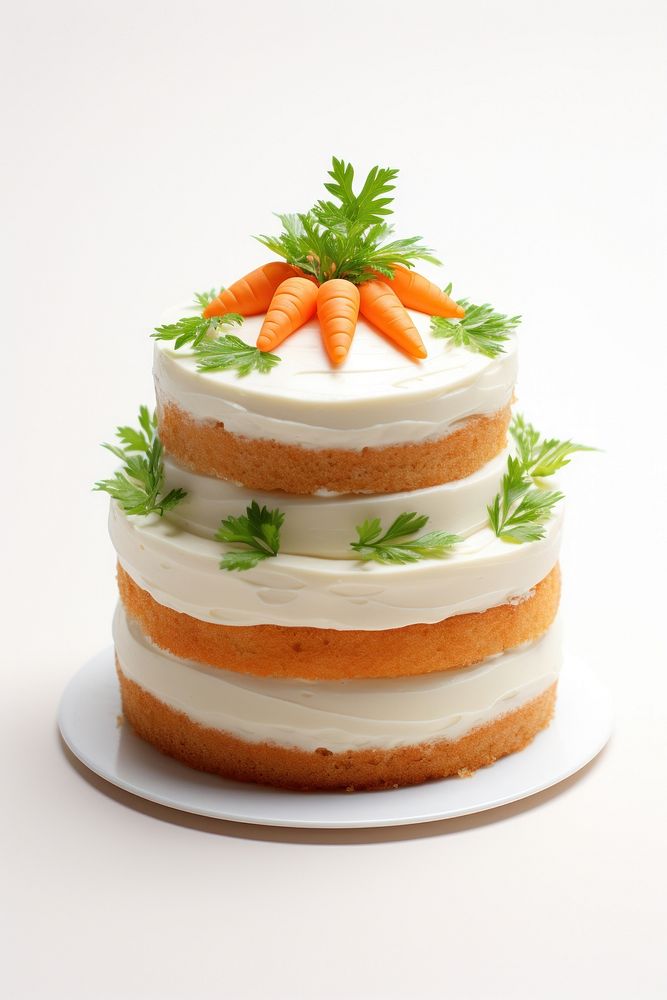 Layer cake carrot vegetable dessert. AI generated Image by rawpixel.