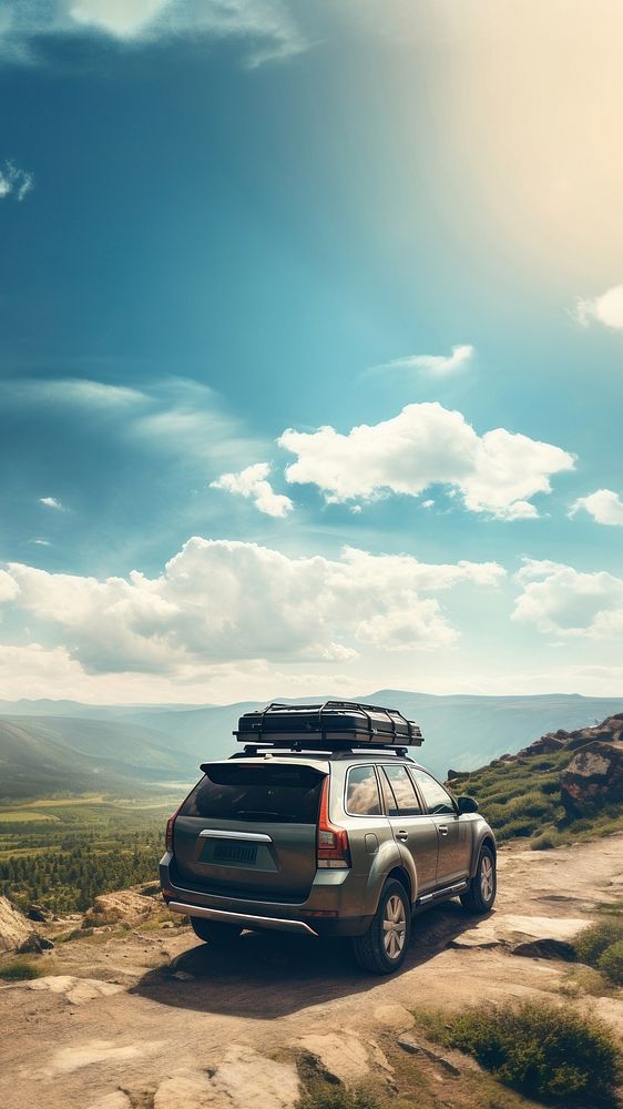 Mountain outdoors vacation vehicle. AI generated Image by rawpixel.