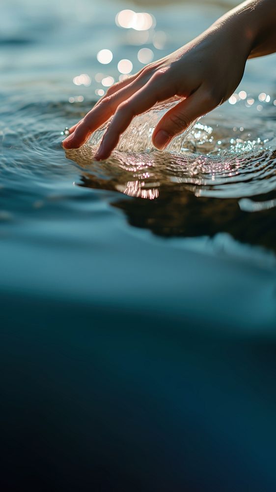 Hand outdoors nature finger. AI generated Image by rawpixel.