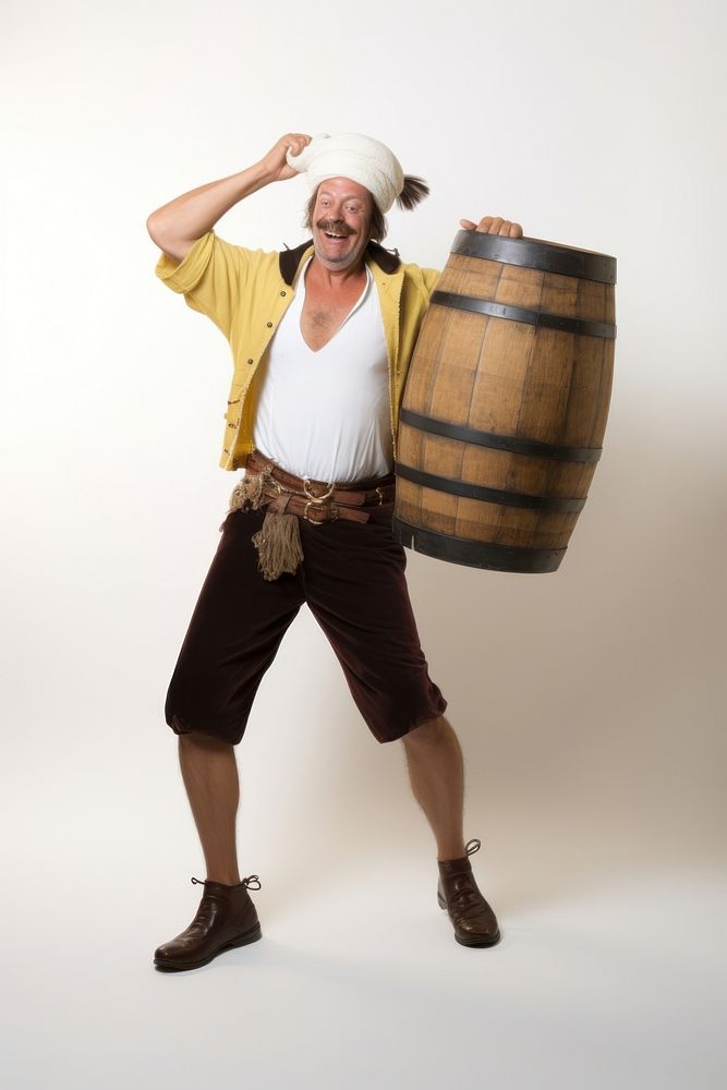Costume barrel pirate adult. AI generated Image by rawpixel.