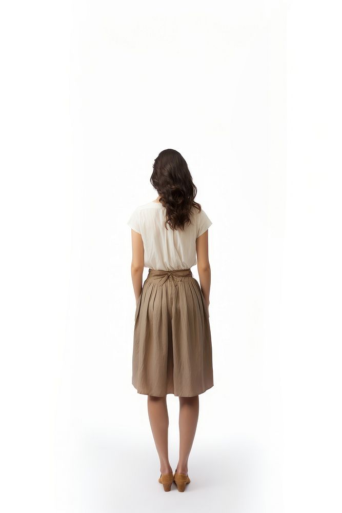 Young woman standing dress skirt. AI generated Image by rawpixel.